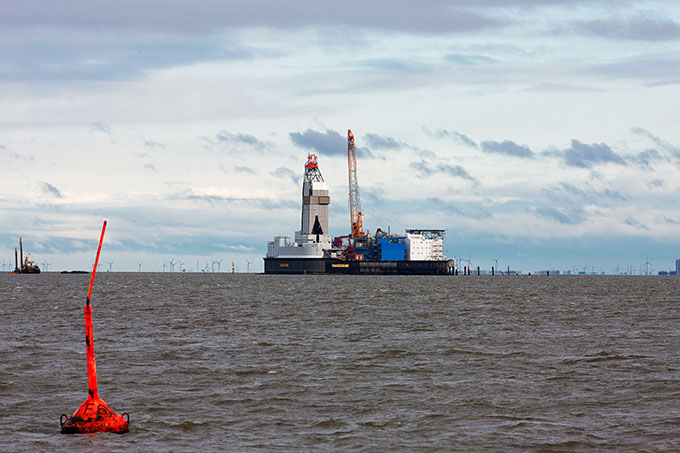 Ölförderplattform Mittelplate A Foto: RWE Dea AG/Herbert Ohge