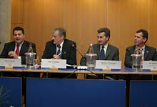 Olaf Tschimpke, Sigmar Gabriel, Stefan Rösler, Günther Oettinger