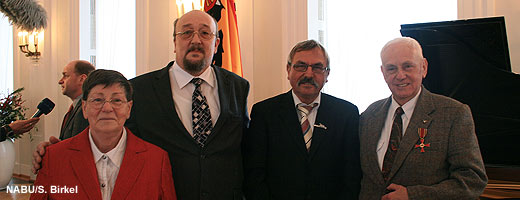Kaatz und Frau, Hermann-Holger Kerl und NABU-Vizepräsident Helmut Opitz