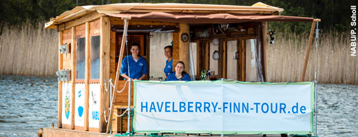 Vom 28. April bis 21. Juni 2014 unternahmen acht NABU-Mannschaften – je eine Woche – eine Floßtour auf der Havel.