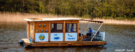 Die Teilnehmer der Havelberry-Finn-Tour konnten neben faszinierenden Naturbeobachtungen auch spannende Bekanntschaften mit Bewohnern der Havel machen.