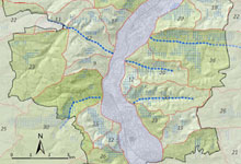 Karte Frischluftbahnen Jena