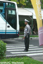 Verkehrspolizist in Nusa Dua 