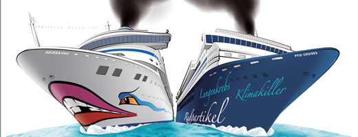 Zur „Weißen Flotte“ gehören dreckige Rußschleudern. Die Kreuzfahrtschiffe fahren auf hoher See immer noch mit giftigem Schweröl.