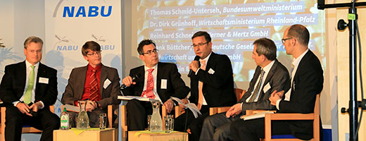 Reinhard Schneider, Dr. Dirk Grünhoff, Kersten Schüßler, Frank Böttcher, Thomas Schmid-Unterseh, Dr. Benjamin Bongardt (v.l.n.r.) - Foto: NABU