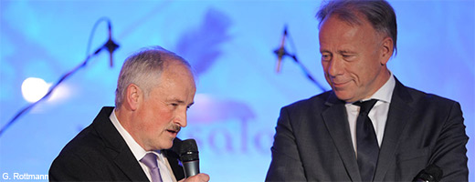Jürgen Trittin, Fraktionsvorsitzender der Grünen/Bündnis 90, und NABU-Präsident Olaf Tschimpke kennen sich bereits seit zehn Jahren.<br><br>