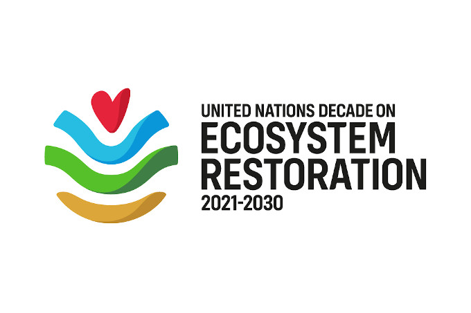Logo UN-Dekade Wiederherstellung von Ökosystemen - Logo: UNEP 