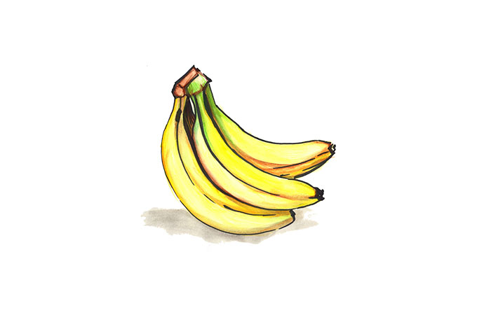 Illustration von Bananen.
