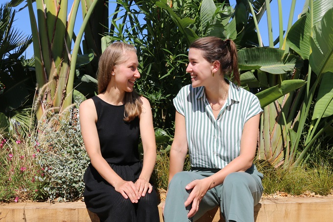 Magdalene Trapp (NABU) und Hannah Emde (Nepada Wildlife)  im Gespräch, Foto: NABU/MAgdalene Trapp
