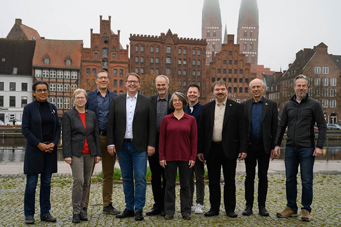 Das neu gewählte Präsidium in Lübeck - Foto: NABU/Guido Rottmann
