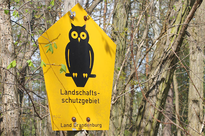 Schild „Landschaftsschutzgebiet“ - Foto: Helge May