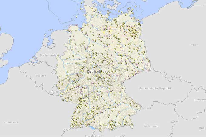 Natura-2000-Gebiete in Deutschland - Fachdaten: Bundesamt für Naturschutz (BfN), LANIS-BUND, GeoBasis-DE / BKG (2011)