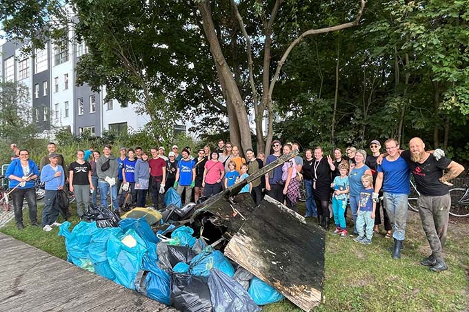 Die NABU-AG Rummelsburger Bucht sammelte insgesamt 200 Kilogramm Müll - Foto: NABU-AG Rummelsburger Bucht