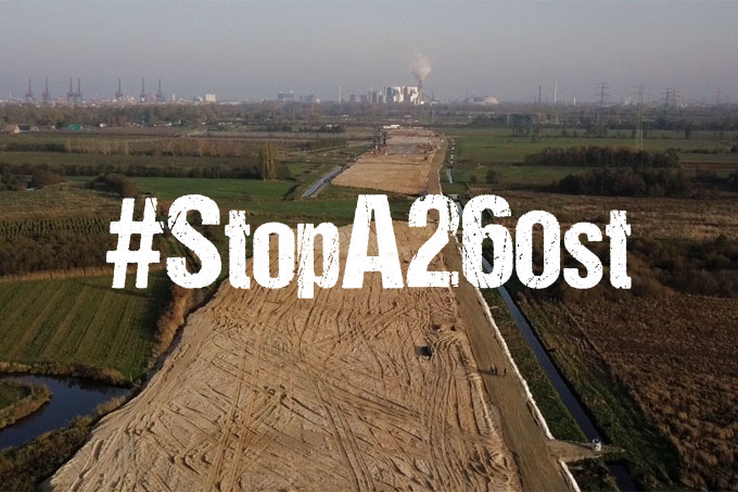 Titelbild zur Kampagne #StopA26Ost