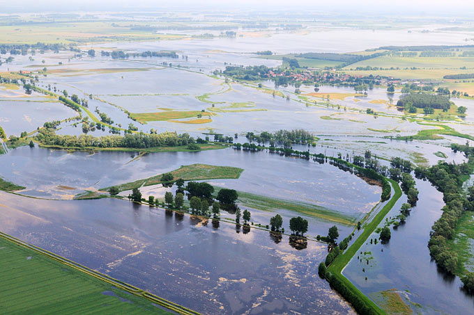 Frühjahrshochwasser 2013 an der Unteren Havel - Foto: Sebastian Hennigs