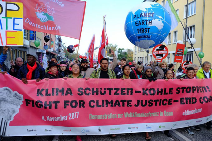 Demonstration bei der Weltklimakonferenz in Bonn 2017 - Foto: Sebastian Scholz