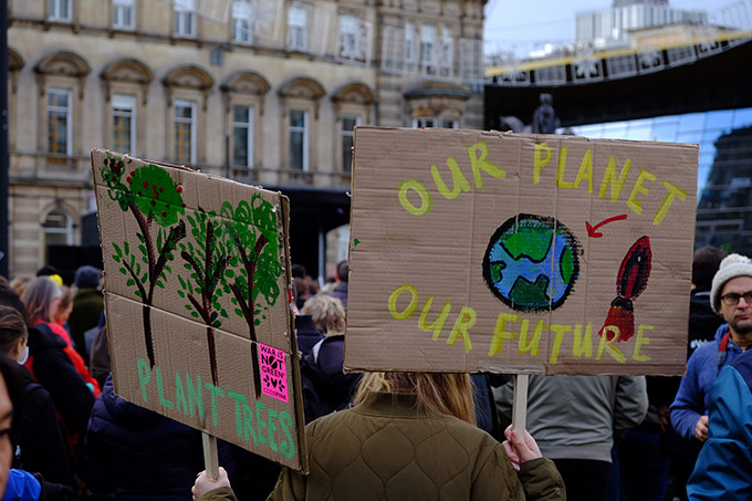 Protest der Fridays for Future während der COP26 in Glasgow - Foto: NABU/Sebastian Scholz