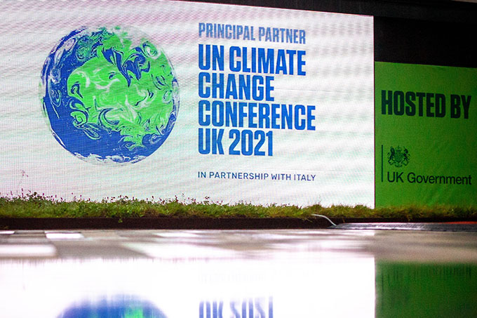 Logo der COP26 in Glasgow - Foto: UK Government/flickr.com