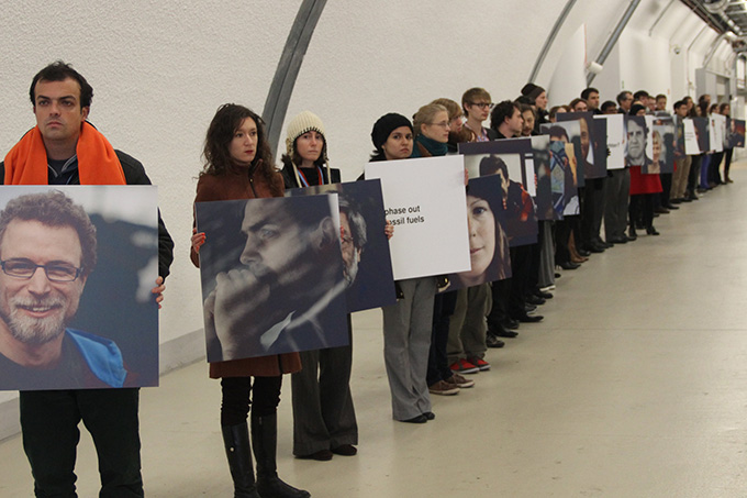 Proteste verschiedener Gruppen gehören bei den UN-Klimaverhandlungenzum Alltag  - Foto: U. Sieberg
